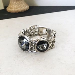 Clearance Gray stone chain bracelet